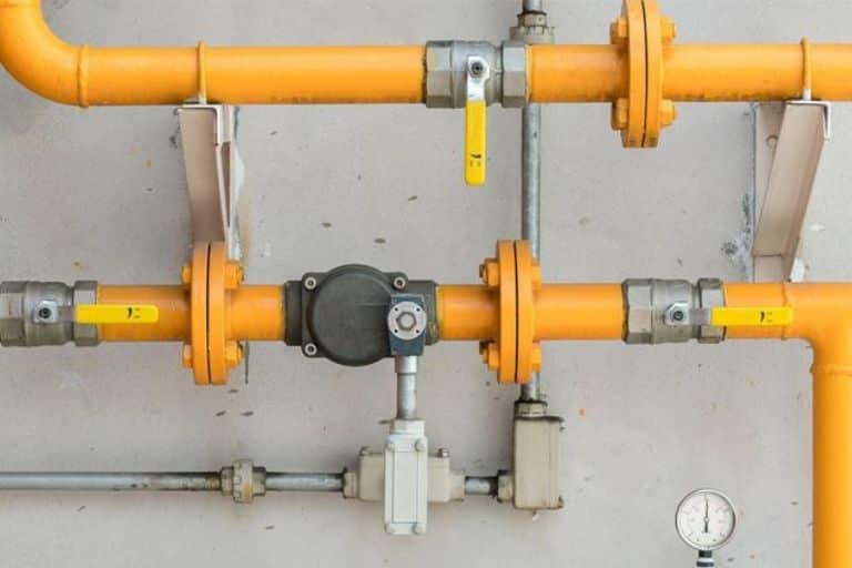 copper gas pipeline installation